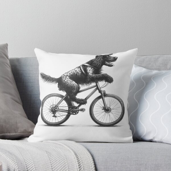 Item preview, Small Munsterlander Pointer Riding Bike designed and sold by Kimberley King Art  King Art.