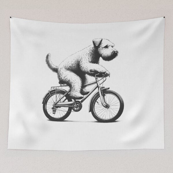 Artikelvorschau, Soft Coated Wheaten Terrier Fahrrad entworfen und verkauft von Kimberley King Art King Art.