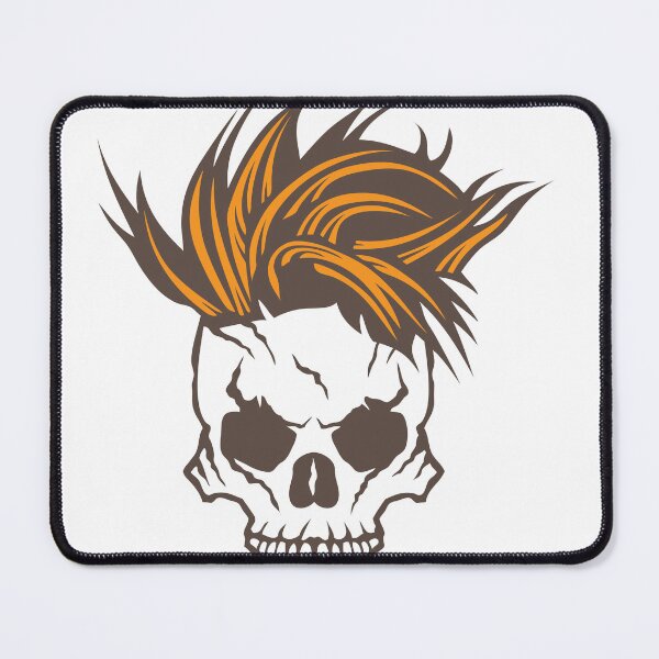 Item preview, hipster skull head punk skull hairstyle designed and sold by Achille3777.