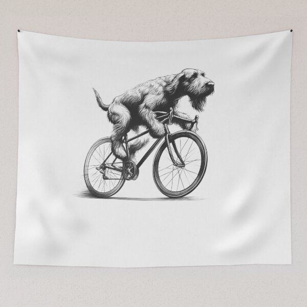 Item preview, Spinone Italiano Riding Bike designed and sold by Kimberley King Art  King Art.