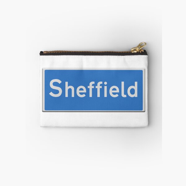 Item preview, Blue city road sign city of Sheffield.  designed and sold by funkyworm.