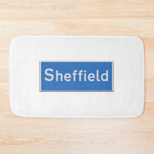 Item preview, Blue city road sign city of Sheffield.  designed and sold by funkyworm.