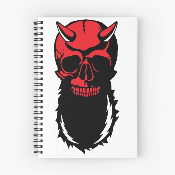 Item preview, skull hipster horn beard devil mustache tune designed and sold by Achille3777.