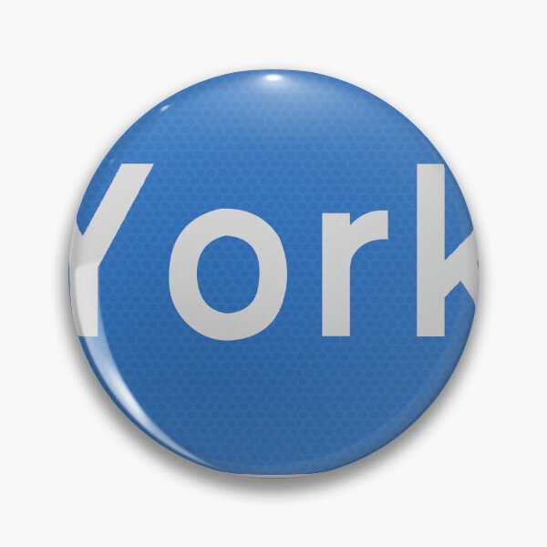 Item preview, Blue city road sign city of York.  designed and sold by funkyworm.