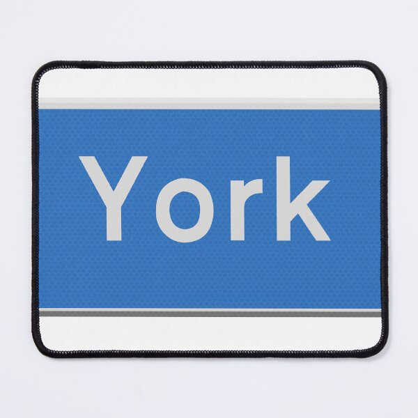 Item preview, Blue city road sign city of York.  designed and sold by funkyworm.