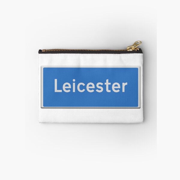 Item preview, Blue city road sign city of Leicester.  designed and sold by funkyworm.