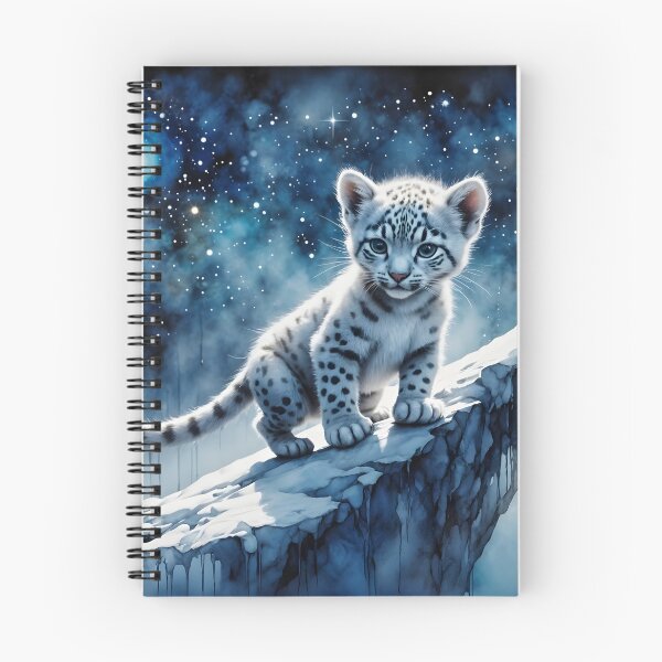 Item preview, A Star-Kissed Snow Leopard Cub designed and sold by AnmitsuArt.