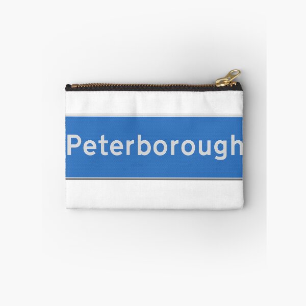 Item preview, Blue city road sign city of Peterborough.  designed and sold by funkyworm.