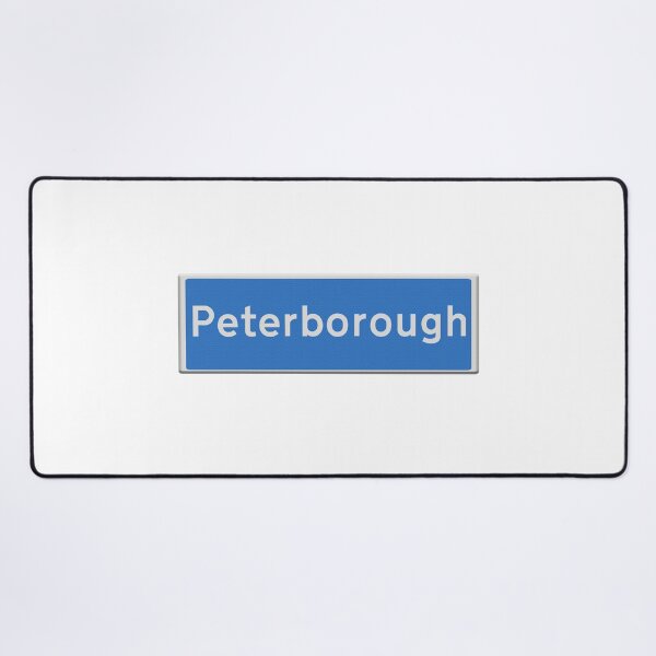 Item preview, Blue city road sign city of Peterborough.  designed and sold by funkyworm.