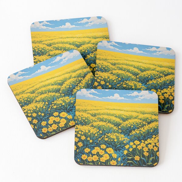 Item preview, Golden Field of Blossoms designed and sold by Donkey's Salad.