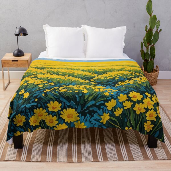 Item preview, Golden Field of Blossoms designed and sold by Donkey's Salad.