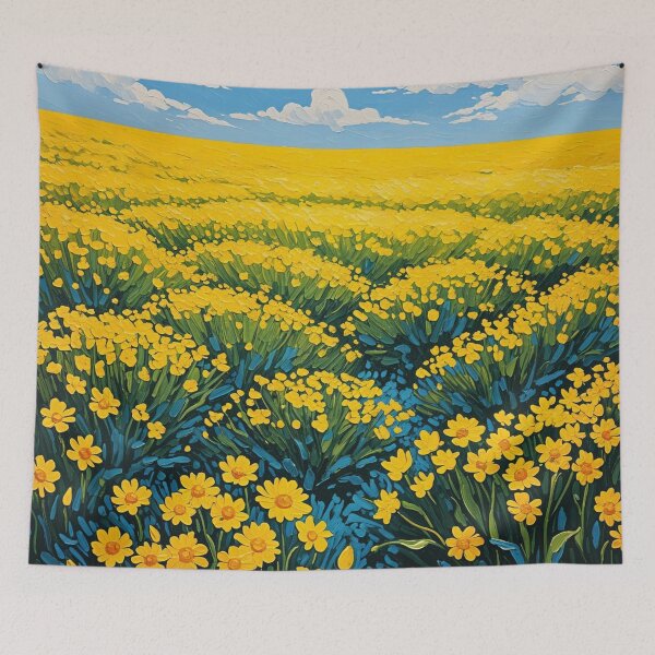 Item preview, Golden Field of Blossoms designed and sold by Donkey's Salad.
