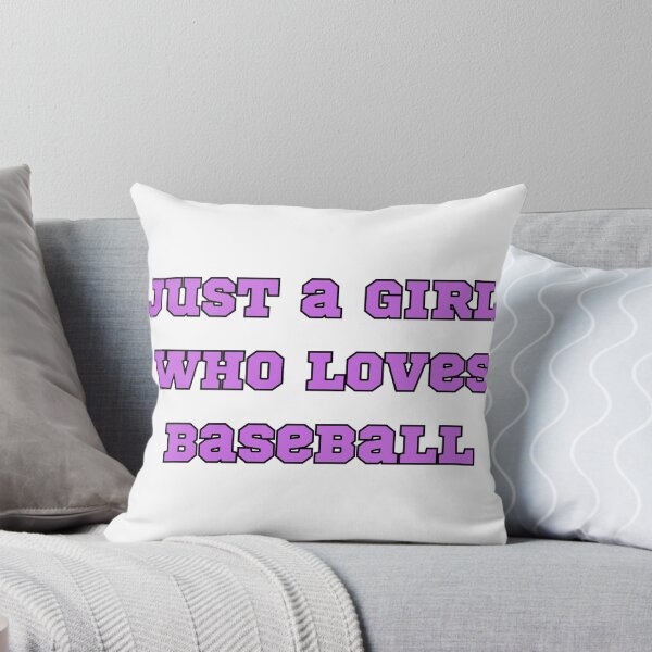 Item preview, Just a Girl Who Loves Baseball designed and sold by Lady Eva's Shop.