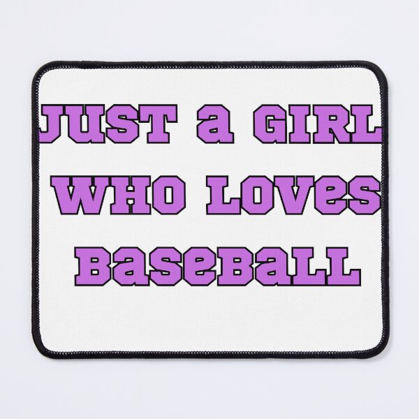 Item preview, Just a Girl Who Loves Baseball designed and sold by Lady Eva's Shop.