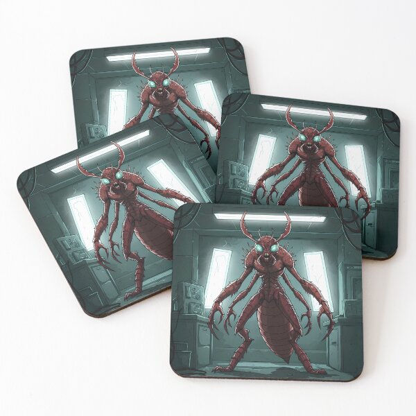 Item preview, Eerie Lab Monster Art - Horror Insect Creature designed and sold by RiklawDesigns.