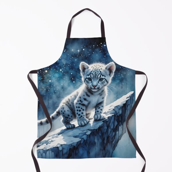 Item preview, A Star-Kissed Snow Leopard Cub designed and sold by AnmitsuArt.