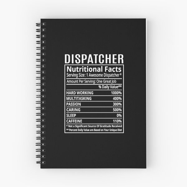 Artikelvorschau, Dispatcher Nutritional Facts, Dispatcher Nutrition Facts, Funny Dispatcher entworfen und verkauft von AAMDesigns.