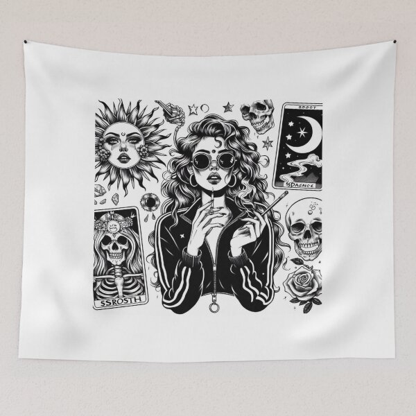 Item preview, Celestial female - Skulls, tarot cards, & Celestial Vibes  designed and sold by Savage.SelfHelp .