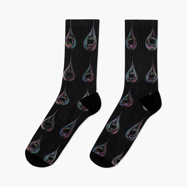 Item preview, Six Droplets - Cool Colours, Dark Background designed and sold by Onyx Swan Art.