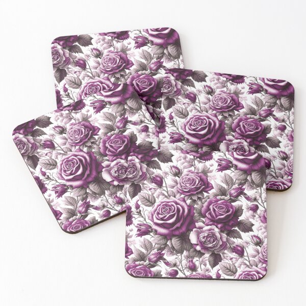 Item preview, Roses in Purple Shade F6 designed and sold by HappyHavenStu.