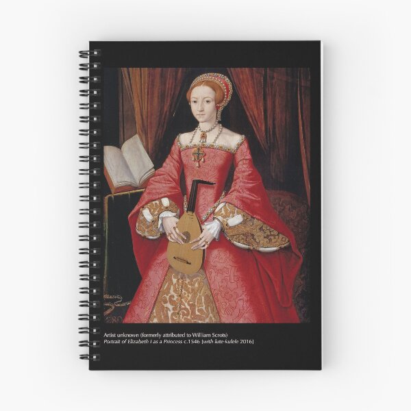 Item preview, Portrait of Elizabeth I as a Princess [with lute-kulele] designed and sold by art-of-the-uke.