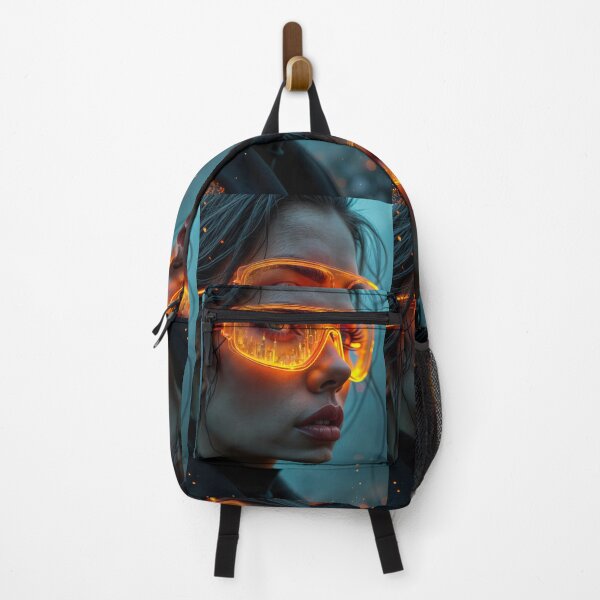 Item preview, Fire eyes: a dystopian reflection in his glasses designed and sold by Turko762.