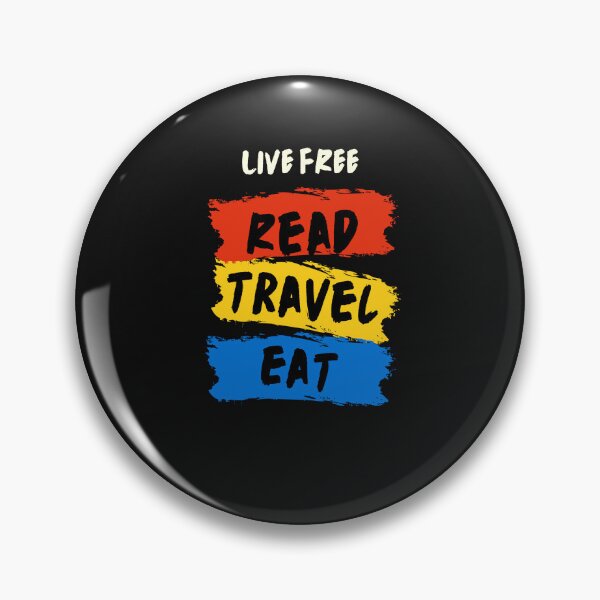 Item preview, Live Free – Eat, Travel & Read designed and sold by ipot.