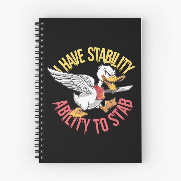 Item preview, I Have Stability Ability To Stab Duck Meme - This funny gift is perfect for meme enthusiasts, gamers, fans of dark humor, and anyone who enjoys a mix of chaos and sarcasm in their style! designed and sold by ZyziowskyArt.