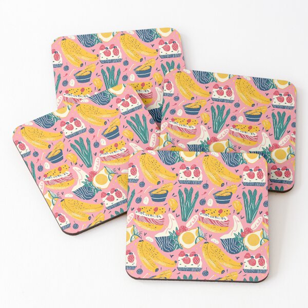 Item preview, Colorful food pattern with kitchen elements designed and sold by Piotrek0001.