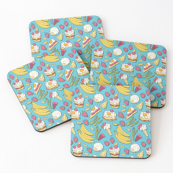 Item preview, Hand-drawn food elements in artistic composition designed and sold by Piotrek0001.