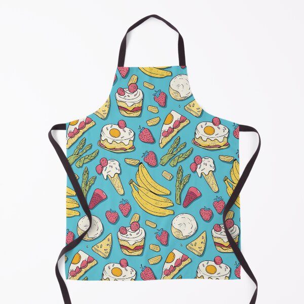 Item preview, Hand-drawn food elements in artistic composition designed and sold by Piotrek0001.