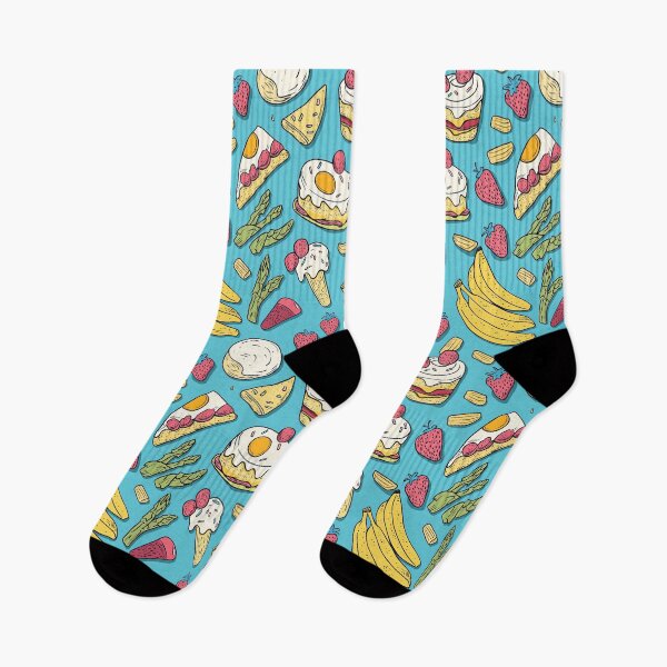 Item preview, Hand-drawn food elements in artistic composition designed and sold by Piotrek0001.