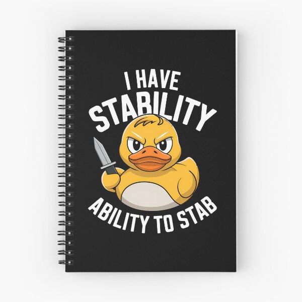 Item preview, I Have Stability Ability To Stab Duck Meme - This funny gift is perfect for meme enthusiasts, gamers, fans of dark humor, and anyone who enjoys a mix of chaos and sarcasm in their style! designed and sold by ZyziowskyArt.
