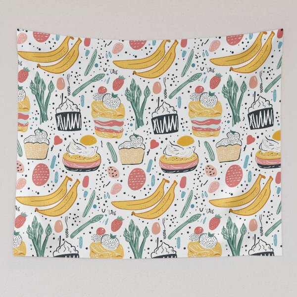 Item preview, Dynamic kitchen-themed illustrated food artwork designed and sold by Piotrek0001.