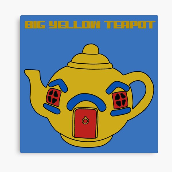 Item preview, Big Yellow Teapot – Minimalist Bold Digital Art Design designed and sold by TillyFlopButterCup.