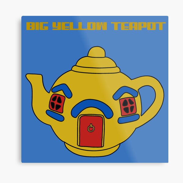 Item preview, Big Yellow Teapot – Minimalist Bold Digital Art Design designed and sold by TillyFlopButterCup.