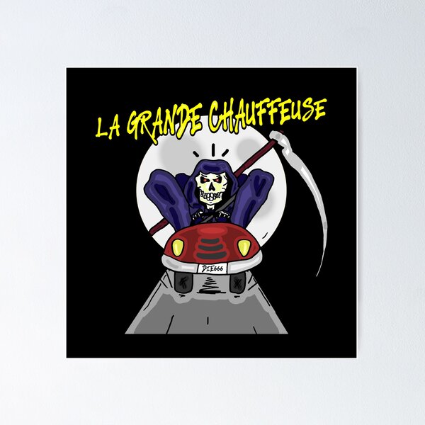 Item preview, THE BIG DRIVER! (skeleton, Death) designed and sold by francoisville.