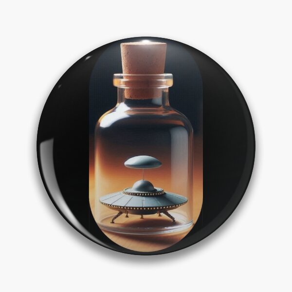 Item preview, UFO mock-up in bottle, designed and sold by Dogandesighn.