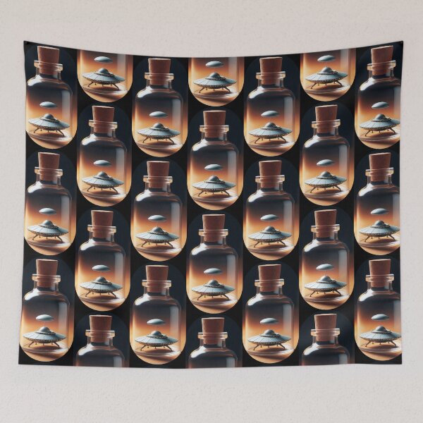 Item preview, UFO mock-up in bottle, designed and sold by Dogandesighn.