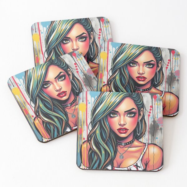 Item preview, Urban Vibes – Bold Pop Art Portrait designed and sold by e-not-shop.
