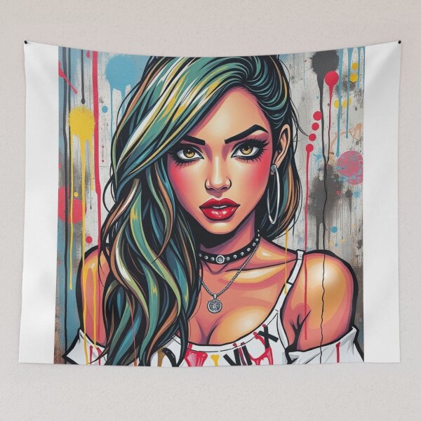 Item preview, Urban Vibes – Bold Pop Art Portrait designed and sold by e-not-shop.