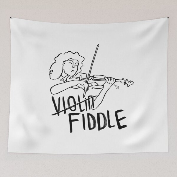 Item preview, Irish music violin fiddle, Irish fiddler designed and sold by badlydrawnbabe.