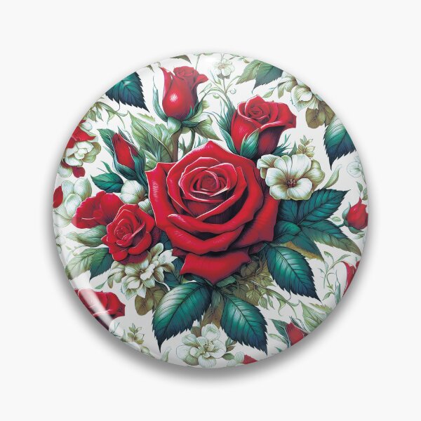 Item preview, Red Roses Floral Art designed and sold by HappyHavenStu.
