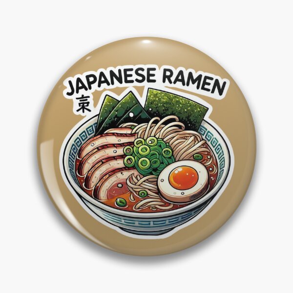 Item preview, Japanese Ramen Bowl Sticker | Cute Anime Food Art | Kawaii Noodle Soup designed and sold by TopUpDesign.