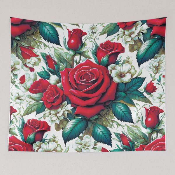 Item preview, Red Roses Floral Art designed and sold by HappyHavenStu.