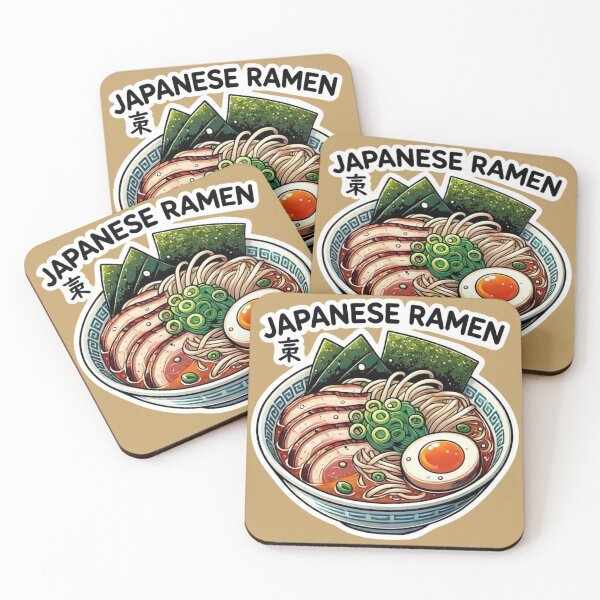 Item preview, Japanese Ramen Bowl Sticker | Cute Anime Food Art | Kawaii Noodle Soup designed and sold by TopUpDesign.