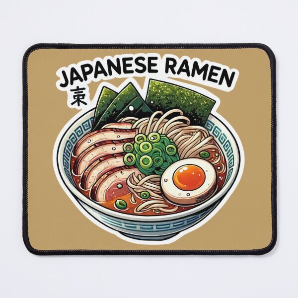 Item preview, Japanese Ramen Bowl Sticker | Cute Anime Food Art | Kawaii Noodle Soup designed and sold by TopUpDesign.