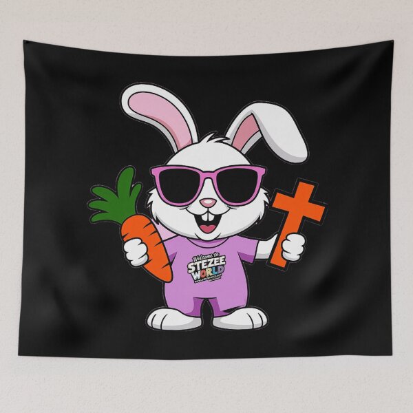 Item preview, Easter Bunny Carrot Cross designed and sold by SteezeeStore.