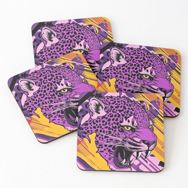 Item preview, Dynamic Purple Leopard Print Featuring Flecktarn, Angular Forms, Geometric Texture, and Bold Camouflage Art designed and sold by CamouflageLab.