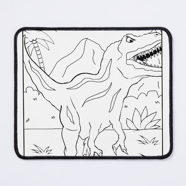 Item preview, Dinosaur #3 Coloring Page Pattern designed and sold by DavidColoring.
